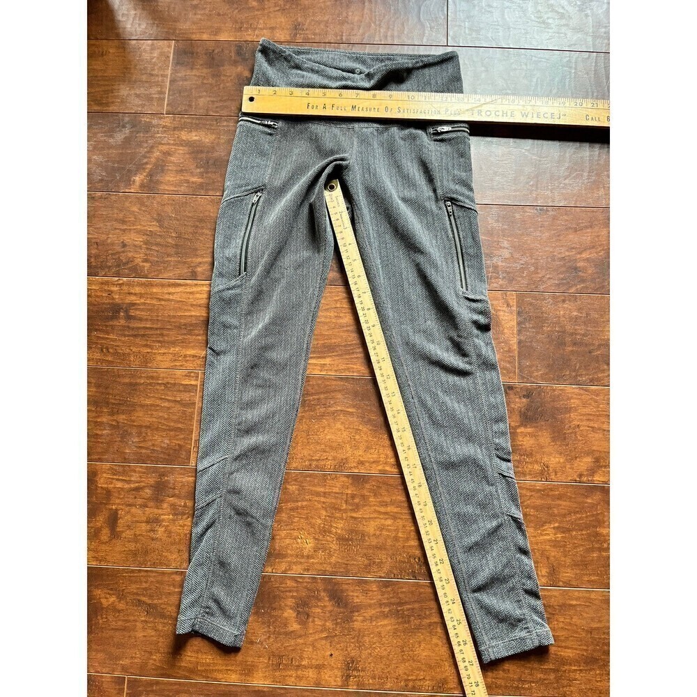 Athleta Herringbone Sly Drifter Gray Legging Zip … - image 3